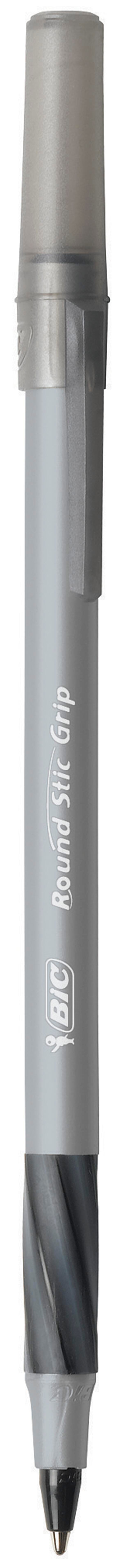 PEN BLACK ULTRA ROUND STIC GRIP 1.2MM MEDIUM PACK OF 12