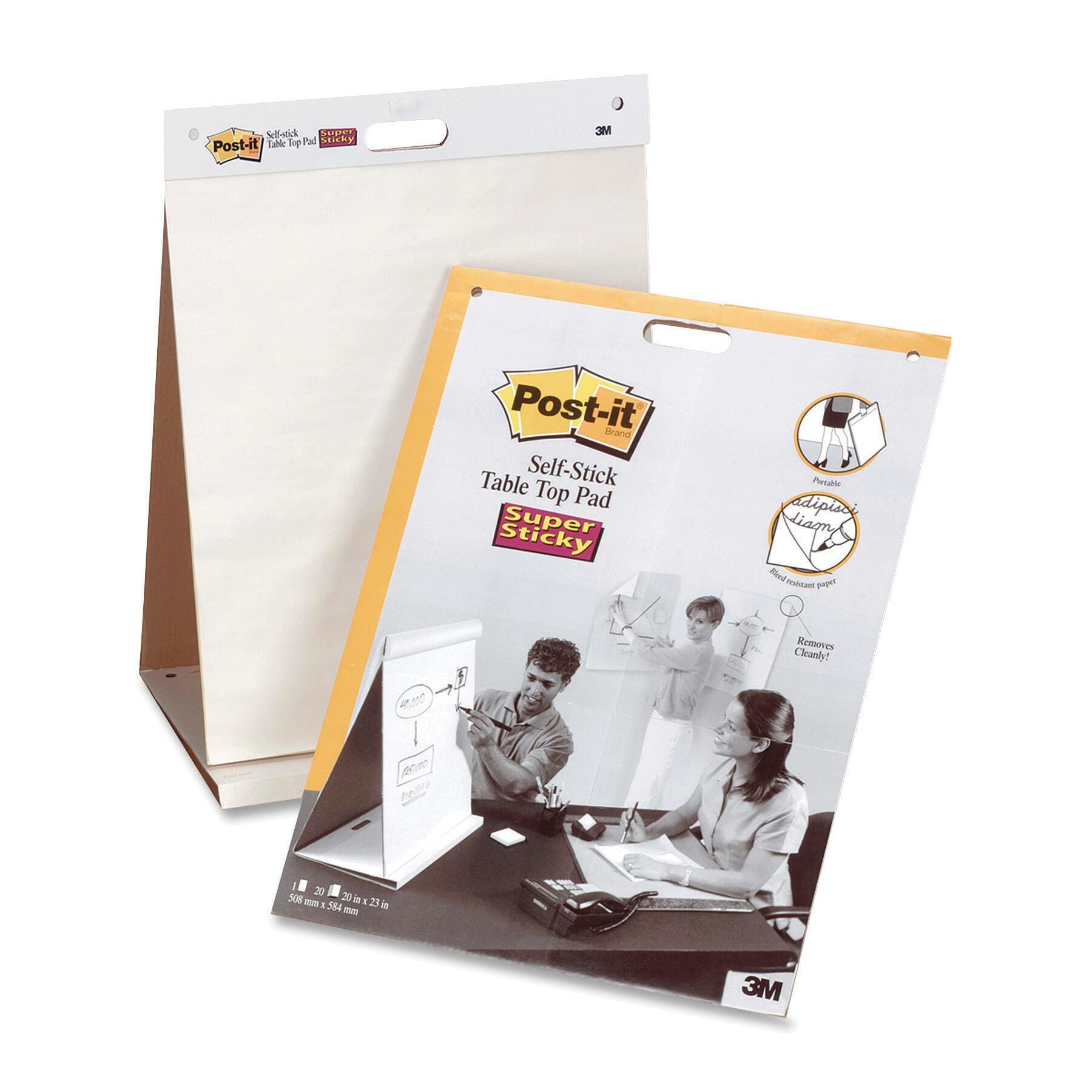 PAPER EASEL POST IT 20X23 UNRULED 20 SHTS EACH