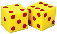 DICE FOAM 5 IN DOTS PKG/2