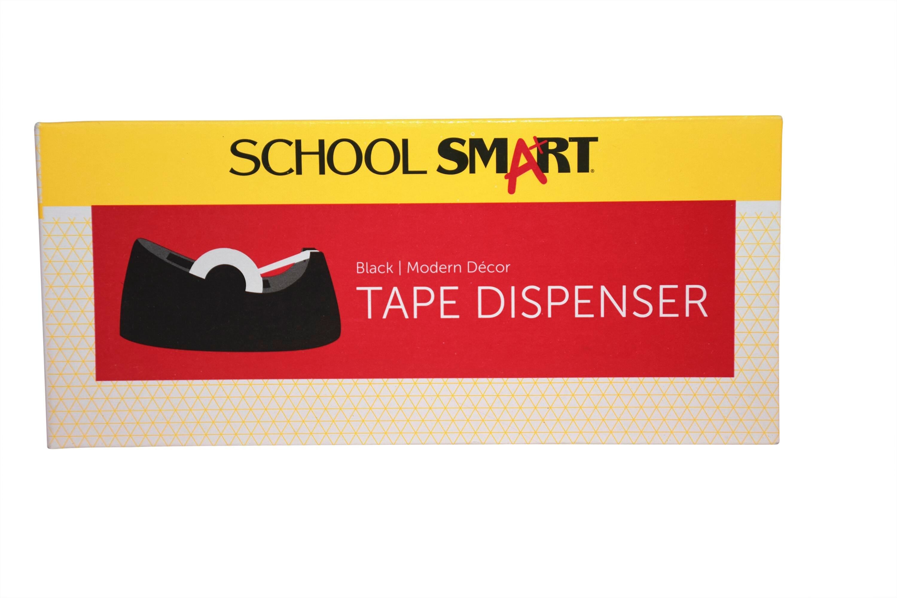 TAPE DISPENSER BLACK 1 IN NONSKID - SCHOOL SMART