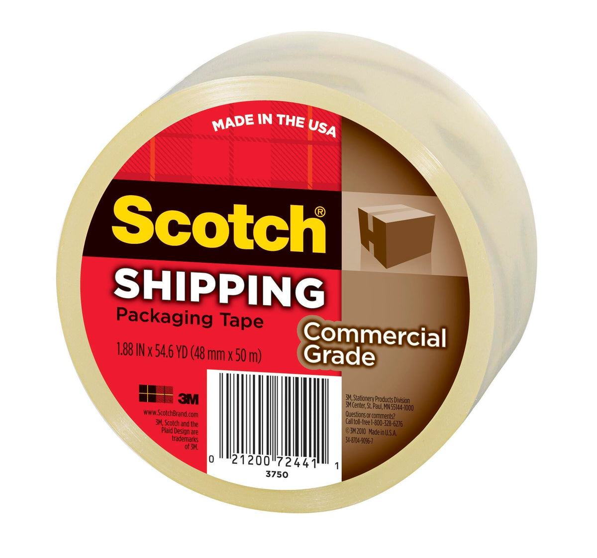 TAPE SCOTCH 3750 48MMX50M 3 CORE CLEAR