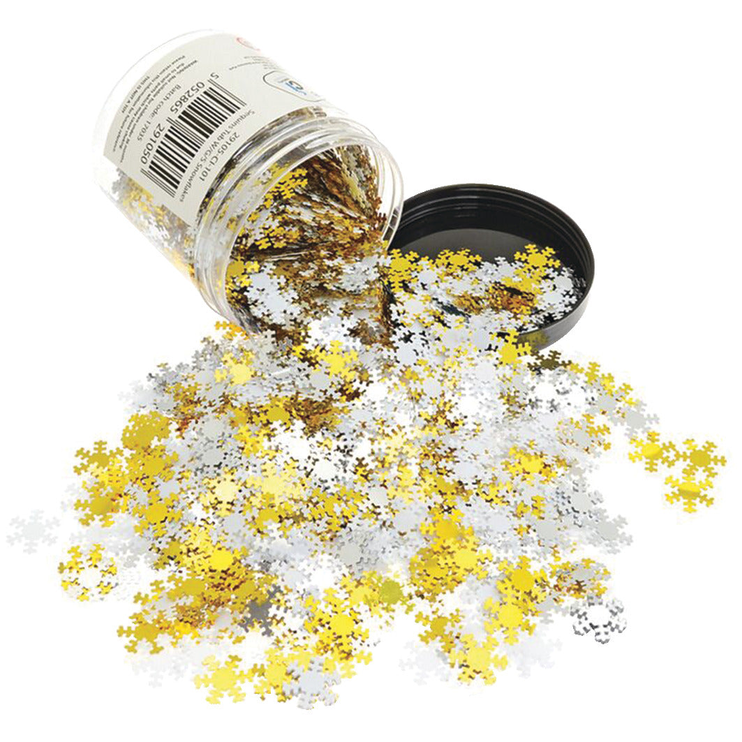 Sequin Flakes Asst. Tub 100G