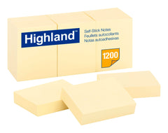 POST-IT NOTE HIGHLAND YELLOW 1-1/2X2 PACK OF 12