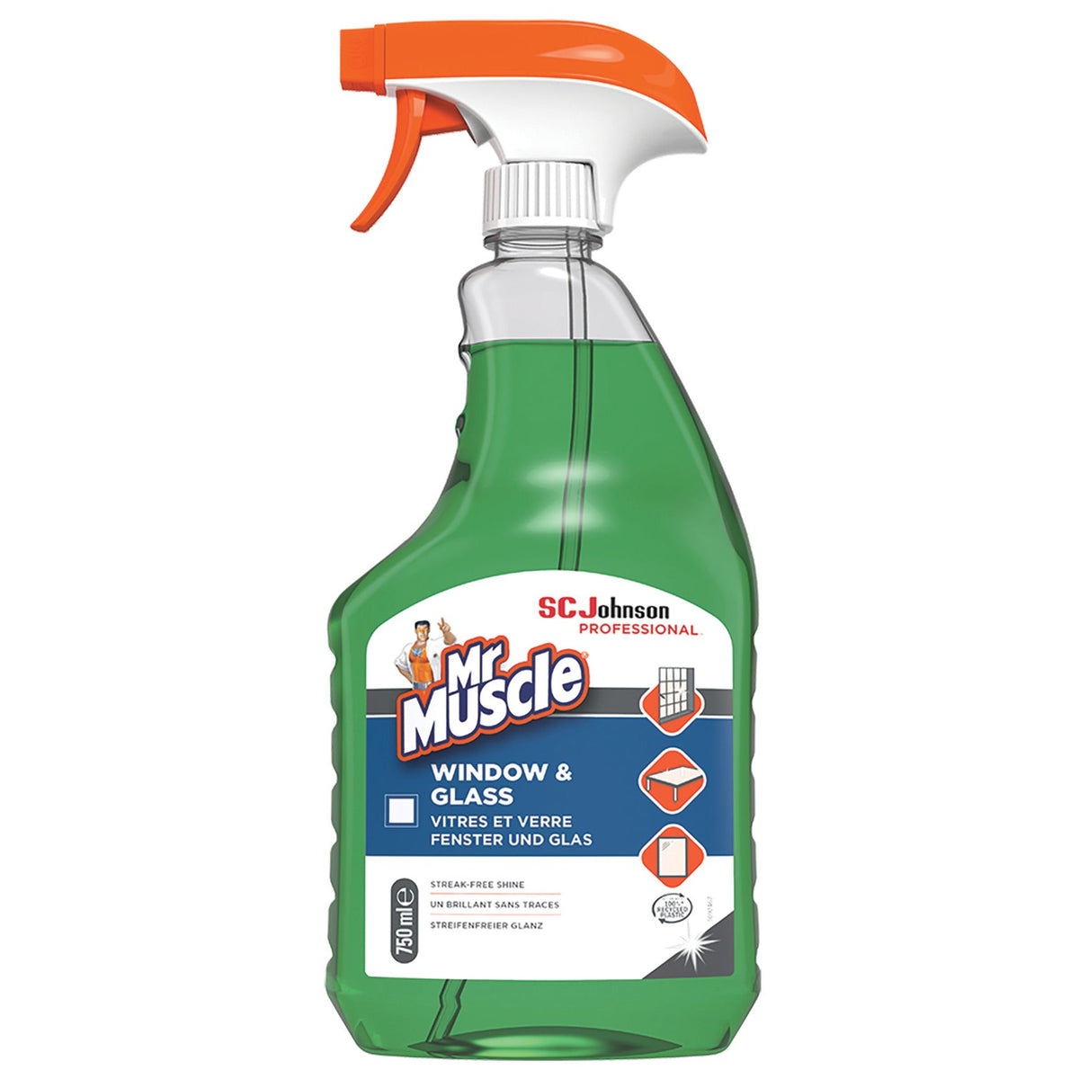Cleaner Glass Mr Muscle 750Ml Pk6