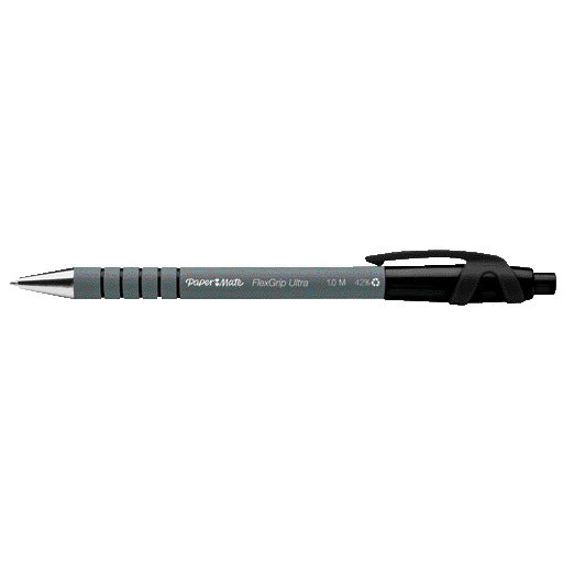 Pen Flexgrip Retract Med.Black Bx12