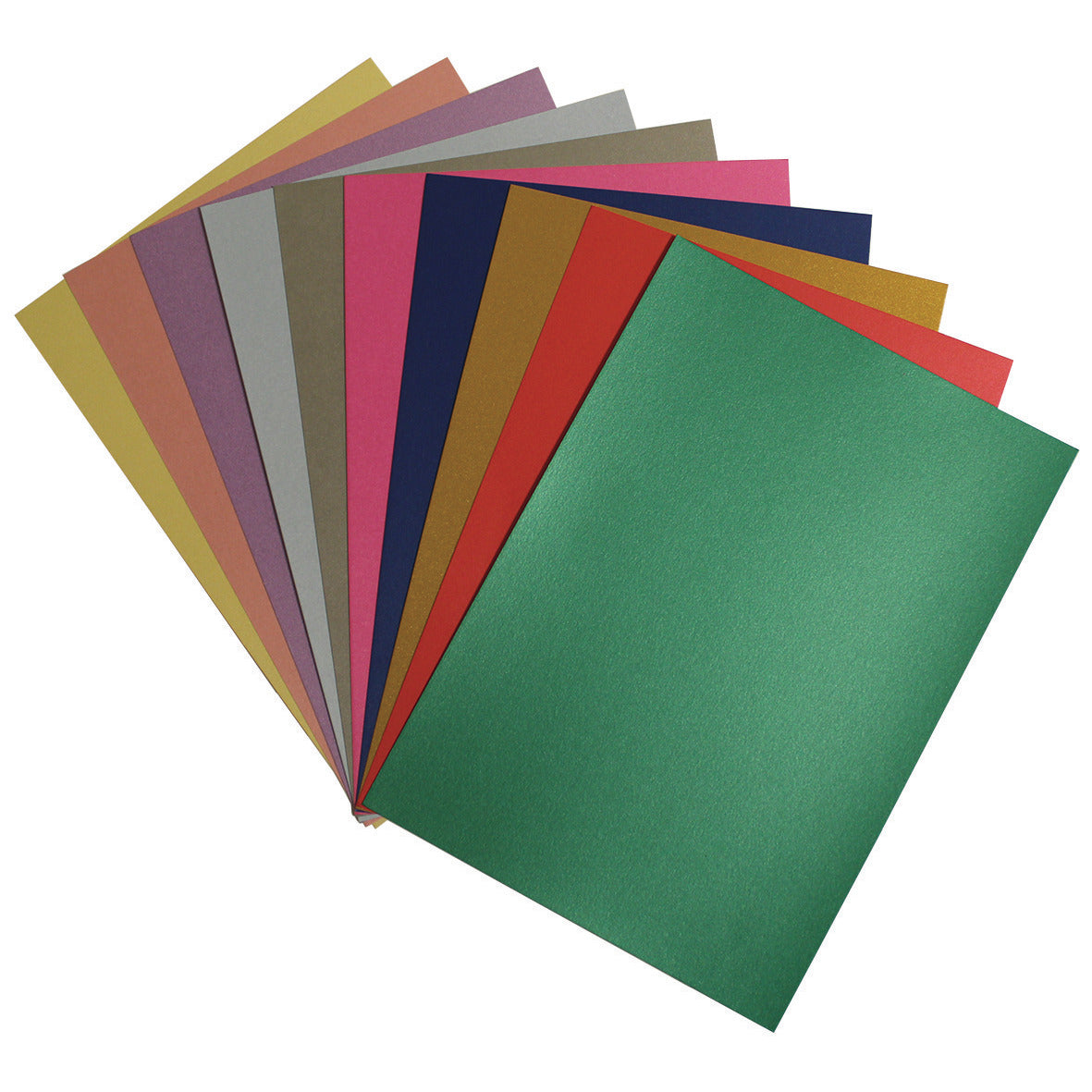 Card Pearlescent A4 10 Cols. Pk50