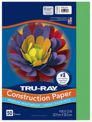 CONST PPR 9X12 FEST GREEN TRURAY 50 SHTS