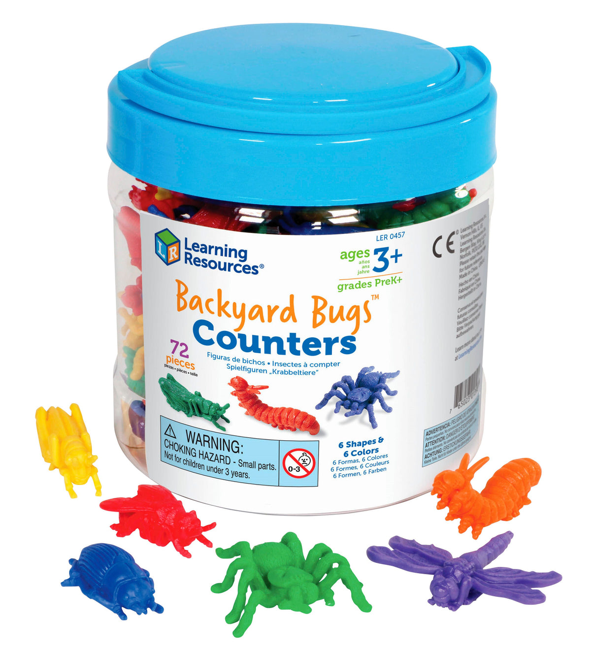 BUGS BACKYARD SORT/COUNT SET OF 72