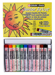 OIL PASTEL CRAY-PAS JUNIOR ARTIST ASST COLORS SET OF 12