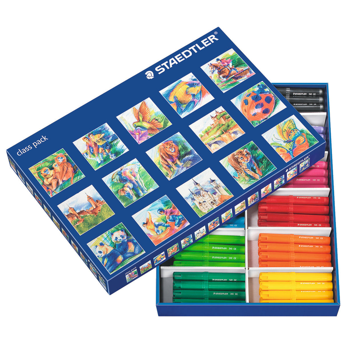 Pen Fibre Tip Noris 340 Asstd Pk144