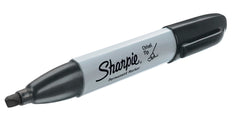 MARKER PERMANENT SHARPIE CHISEL BLACK PACK OF 12