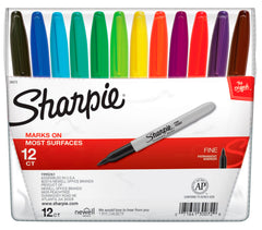 MARKER  PERMANENT FINE ASSORTED SAN30072 SET OF 12
