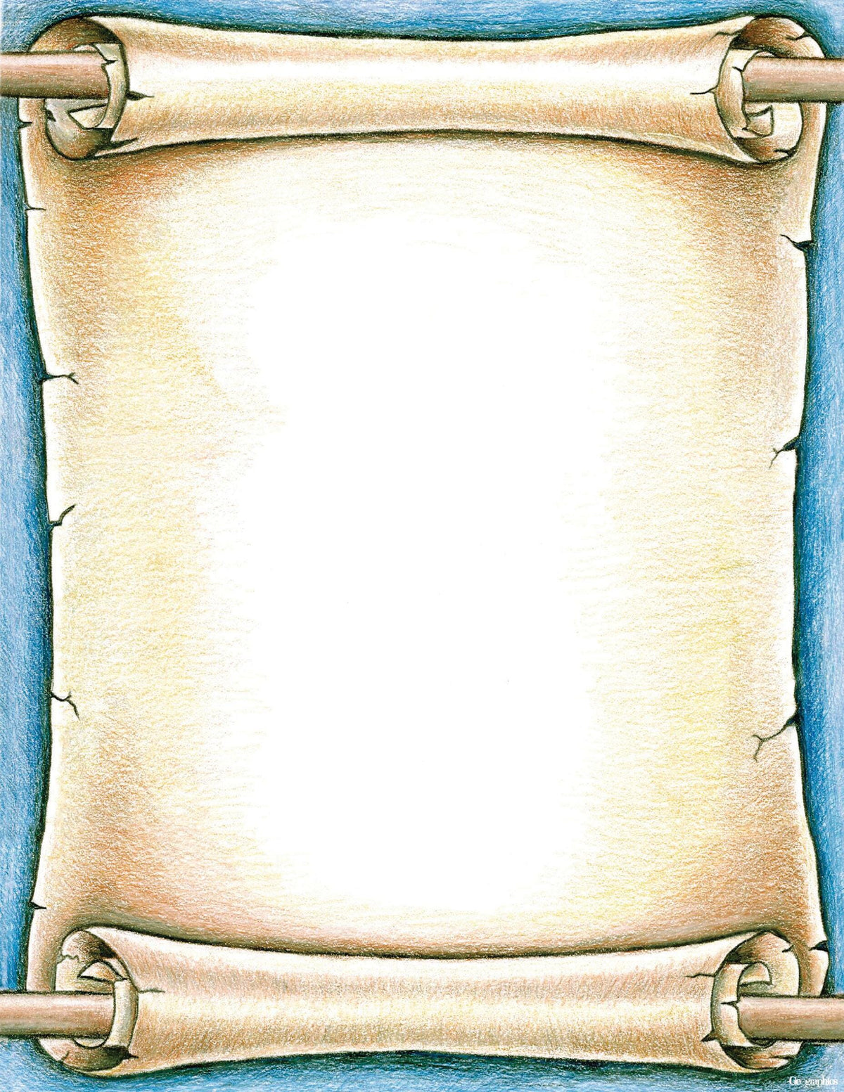 PAPER PRINTER SCROLL THEME 8.5X11 100 SHTS