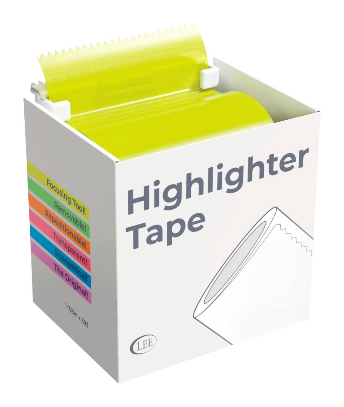 HIGHLIGHTER WIDE NOTE TAPES YL 1-7/8 IN REFILL PACK OF 2