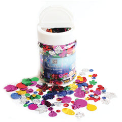 Sequin Shapes Assorted Pack 100G