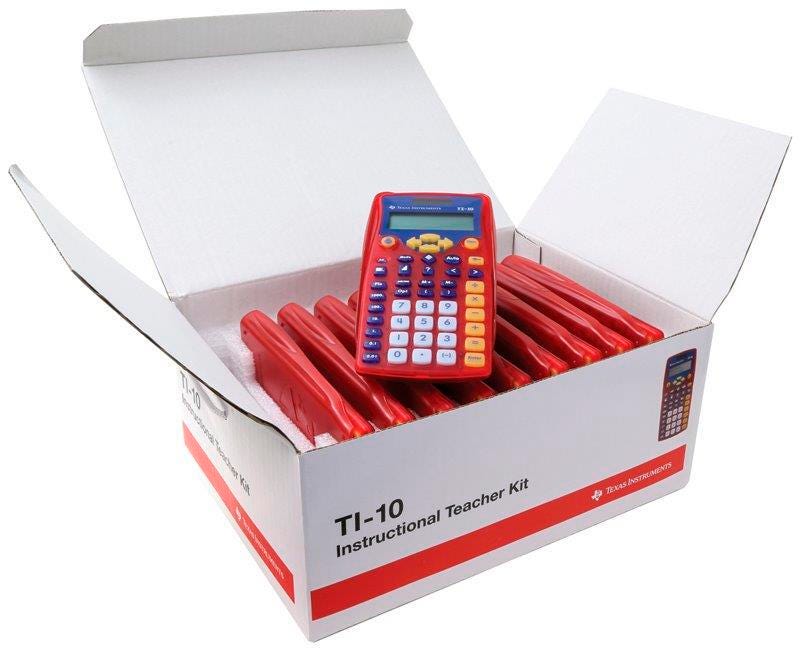 CALCULATOR TI-10 - SET OF 10 - 10/TKT/2L1
