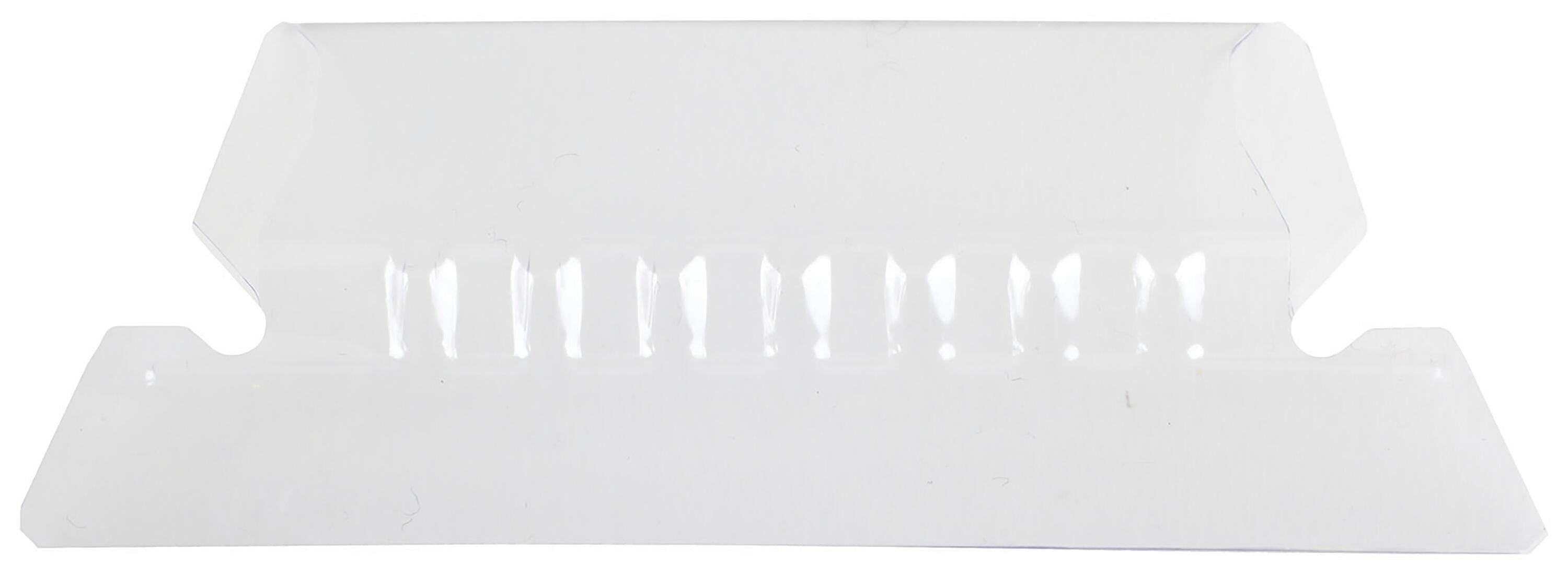 HANGING FILE TABS 2 IN 1/5 CUT CLEAR PK OF 25