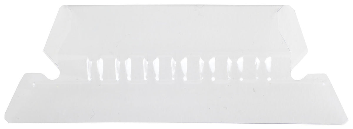 HANGING FILE TABS 2 IN 1/5 CUT CLEAR PK OF 25