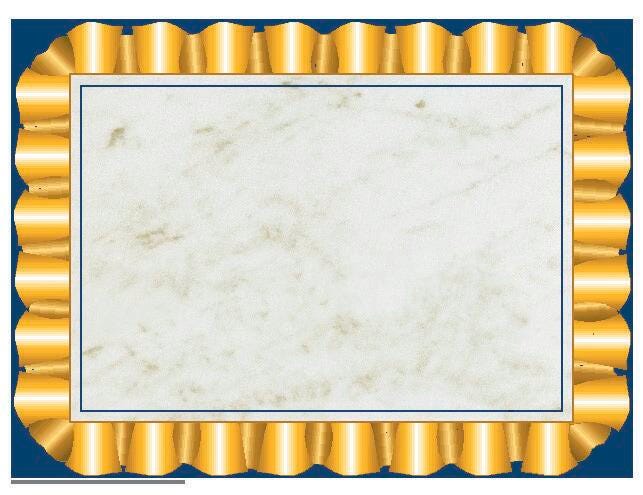 CERTIFICATES BLANK 8 1/2X11 GOLD RIBBON SET OF 50