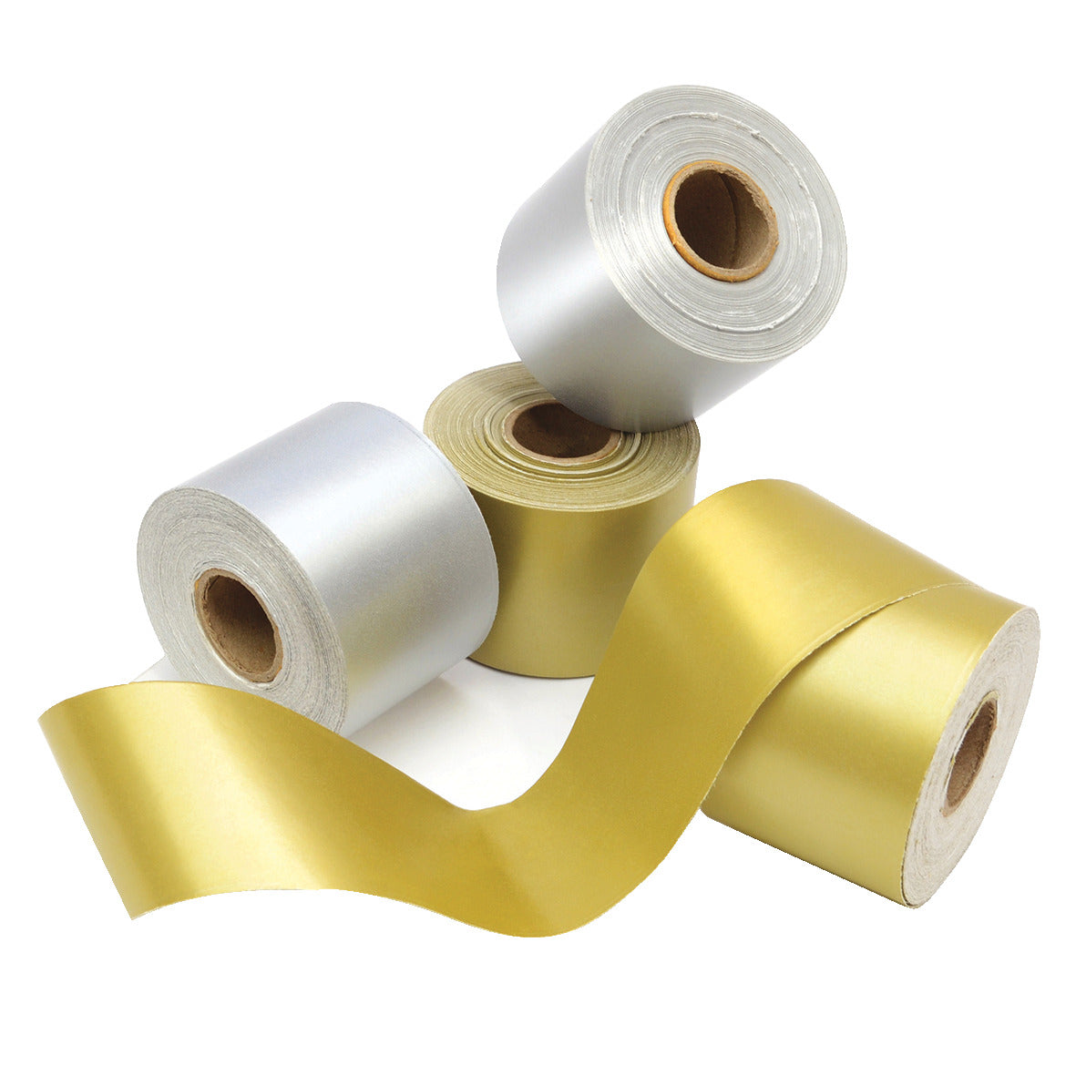 Paper Border Rolls Silv/Gold Pack 4