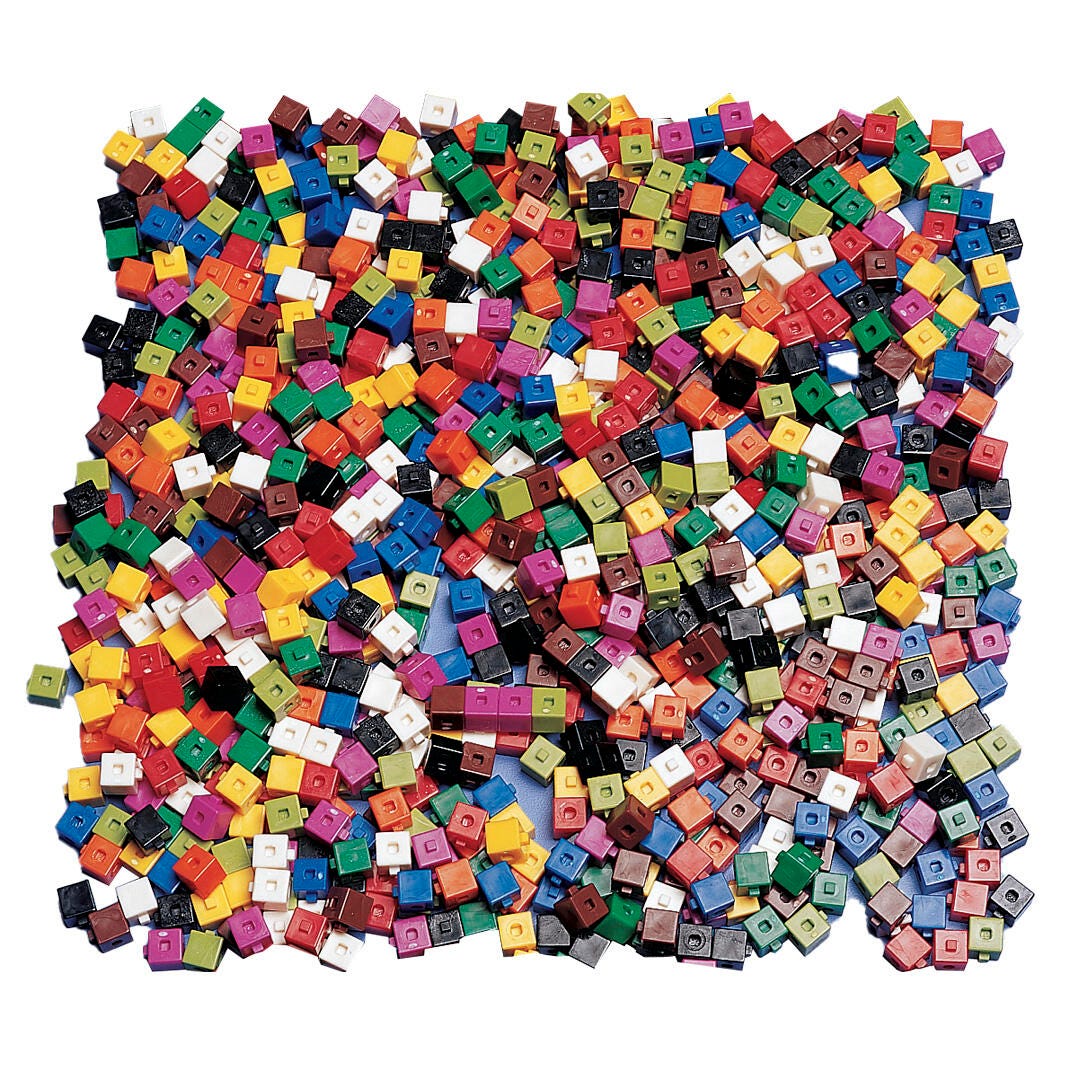 CUBES INTERLOCKING CENTIMETER SET/1000