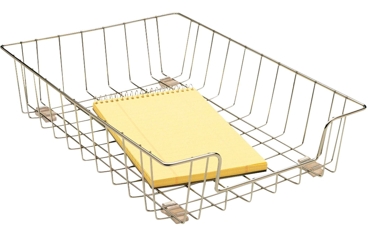 TRAY DESK WIRE LTR 10X14.12X3 SLVR FEL60012
