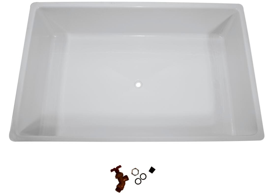QS TUB W/FAUCET DRAIN SAND AND WATER WHITE 9 DEEP