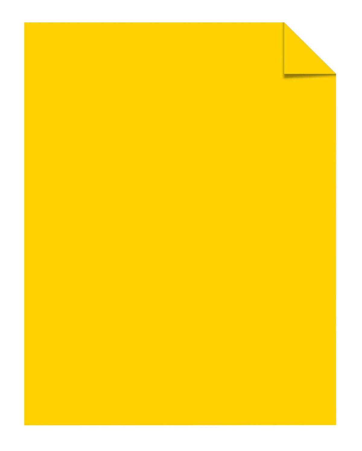 PAPER COPY ASTROBRIGHTS 8.5X11 SOLAR YELLOW 60T CASE OF 10