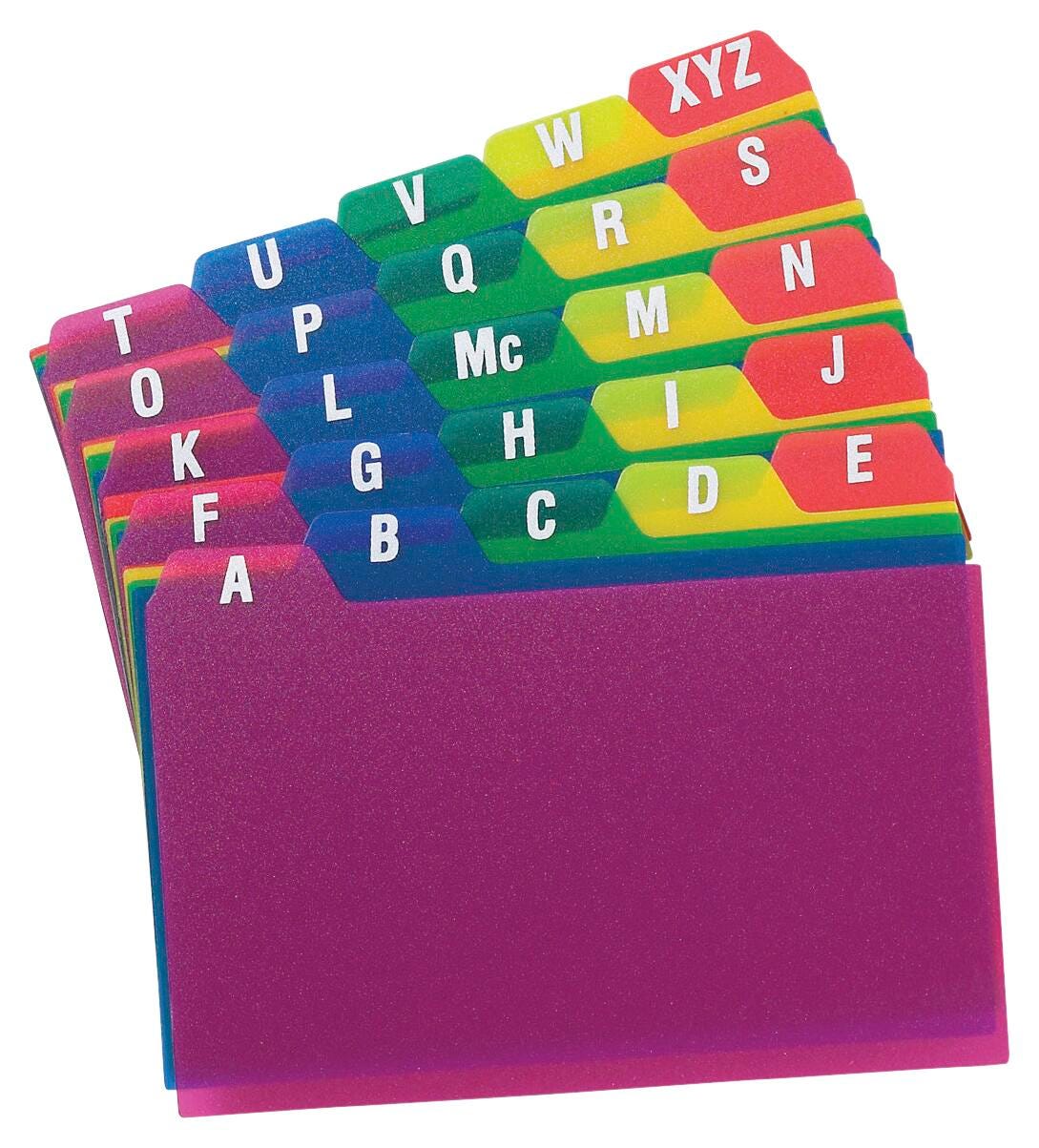 GUIDE FILE INDEX CARD OXFORD 5X8 A-Z 25 CARDS