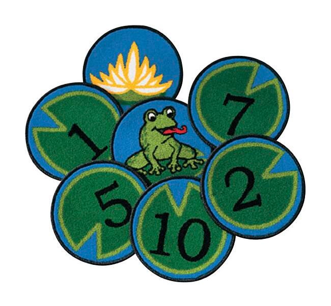 CARPETS FOR KIDS KIDSVALUE PLUS HIP HOP NUMBER - 12-INCH ROUNDS - SET OF 12