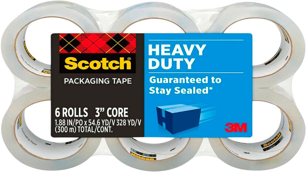 TAPE SCOTCH 3850 HEAVY-DUTY PACKAGING 1.88IN X 54.6YD PK/6