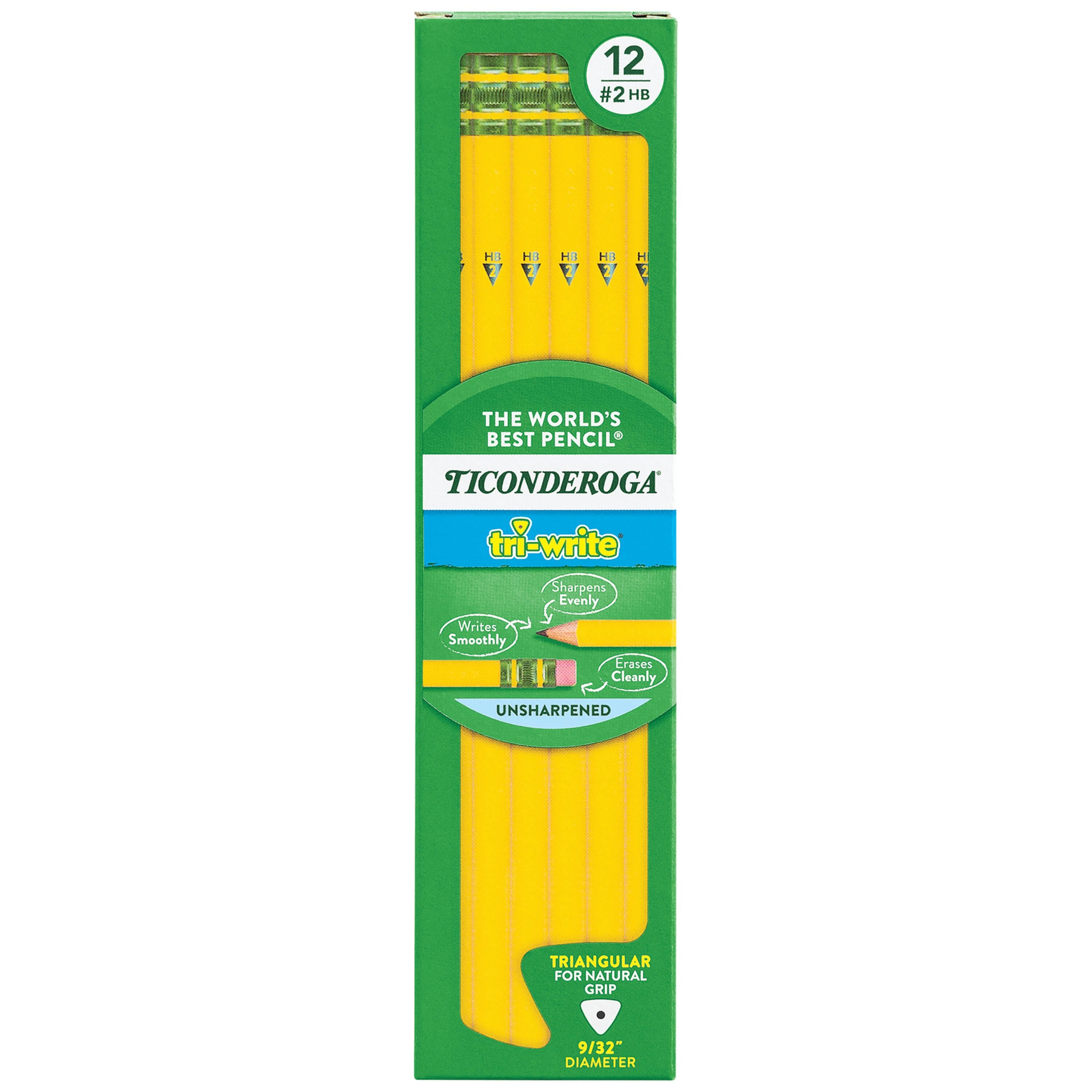 PENCIL TRIWRITE NO. 2 YELLOW DIX13856 PACK OF 12