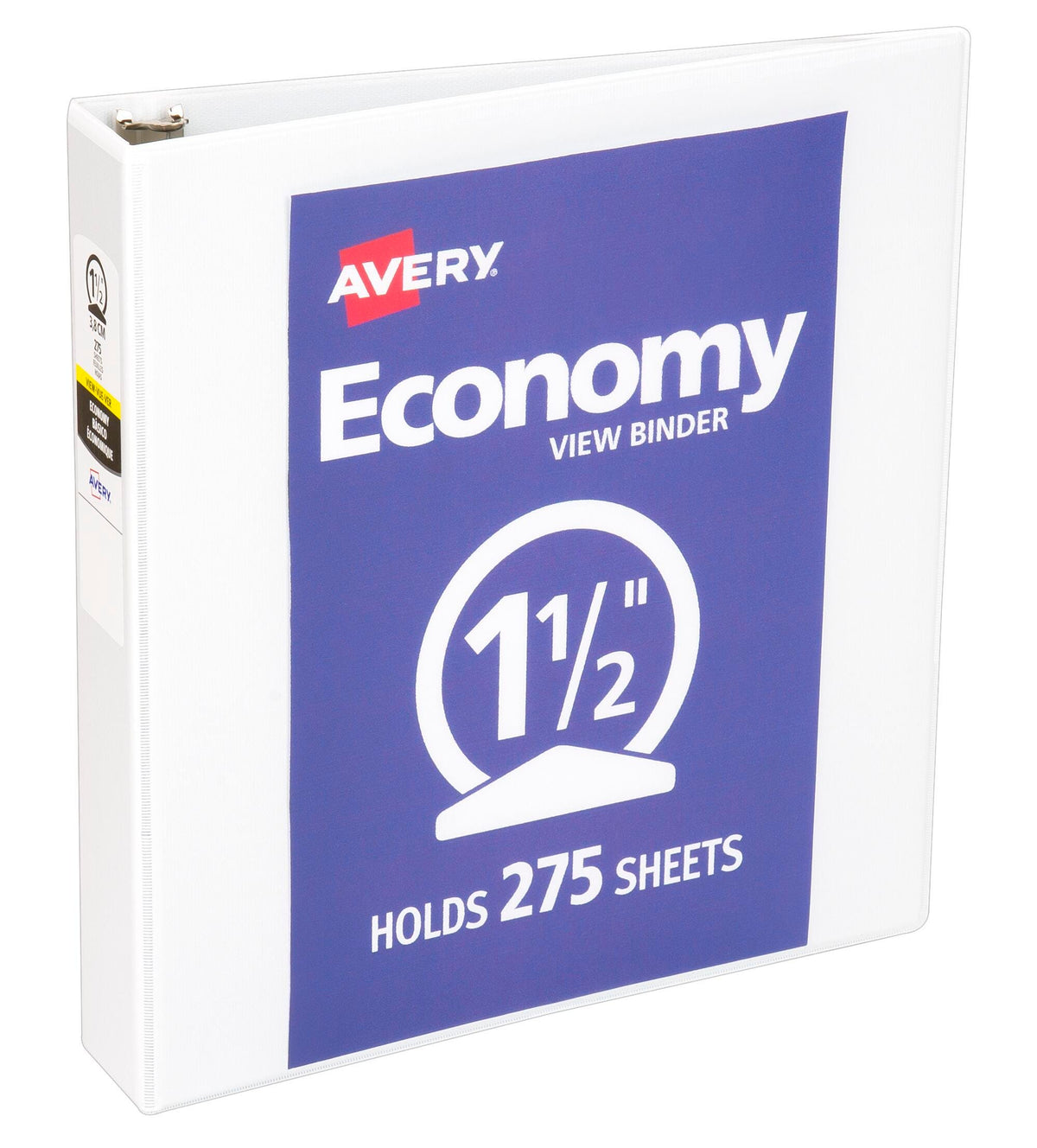 BINDER VIEW ECONOMY AVERY 1.5 IN ROUND RING WHITE