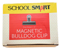 CLIP BULLDOG 2 IN MAGNETIC SCHOOL SMART PACK OF 12