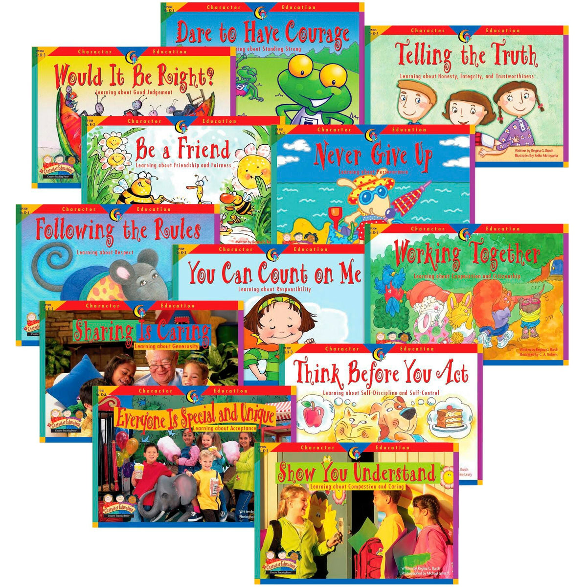 BOOK CHARACTER EDUCATION READERS SET OF 12