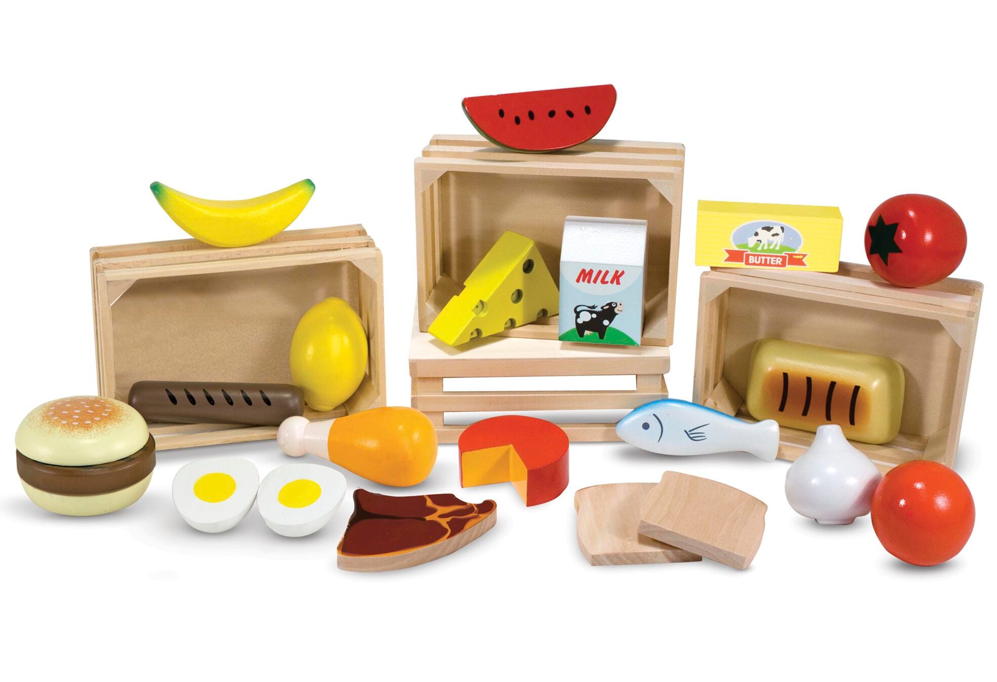 PRETEND PLAY FOOD GROUPS SET OF 21