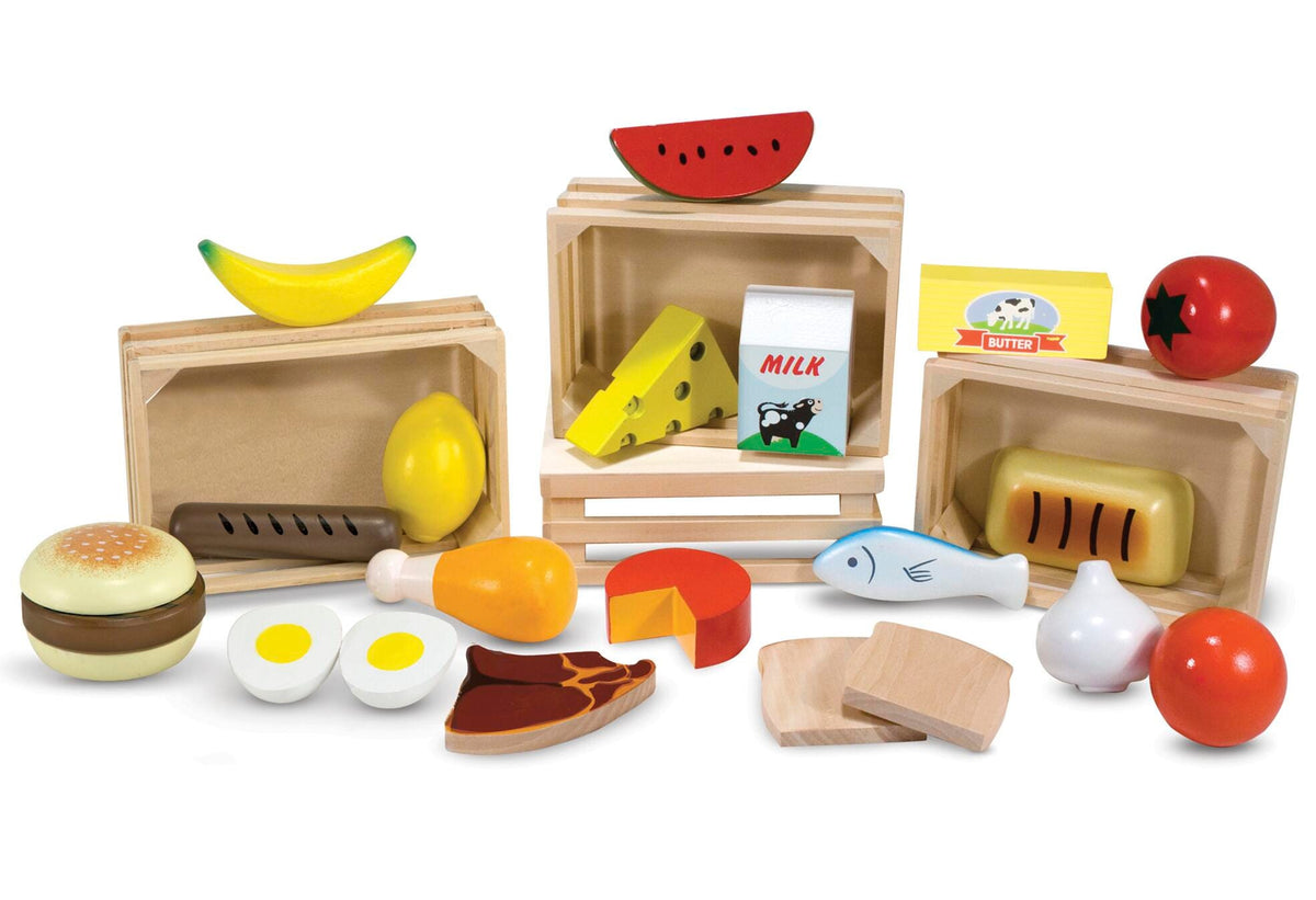 PRETEND PLAY FOOD GROUPS SET OF 21