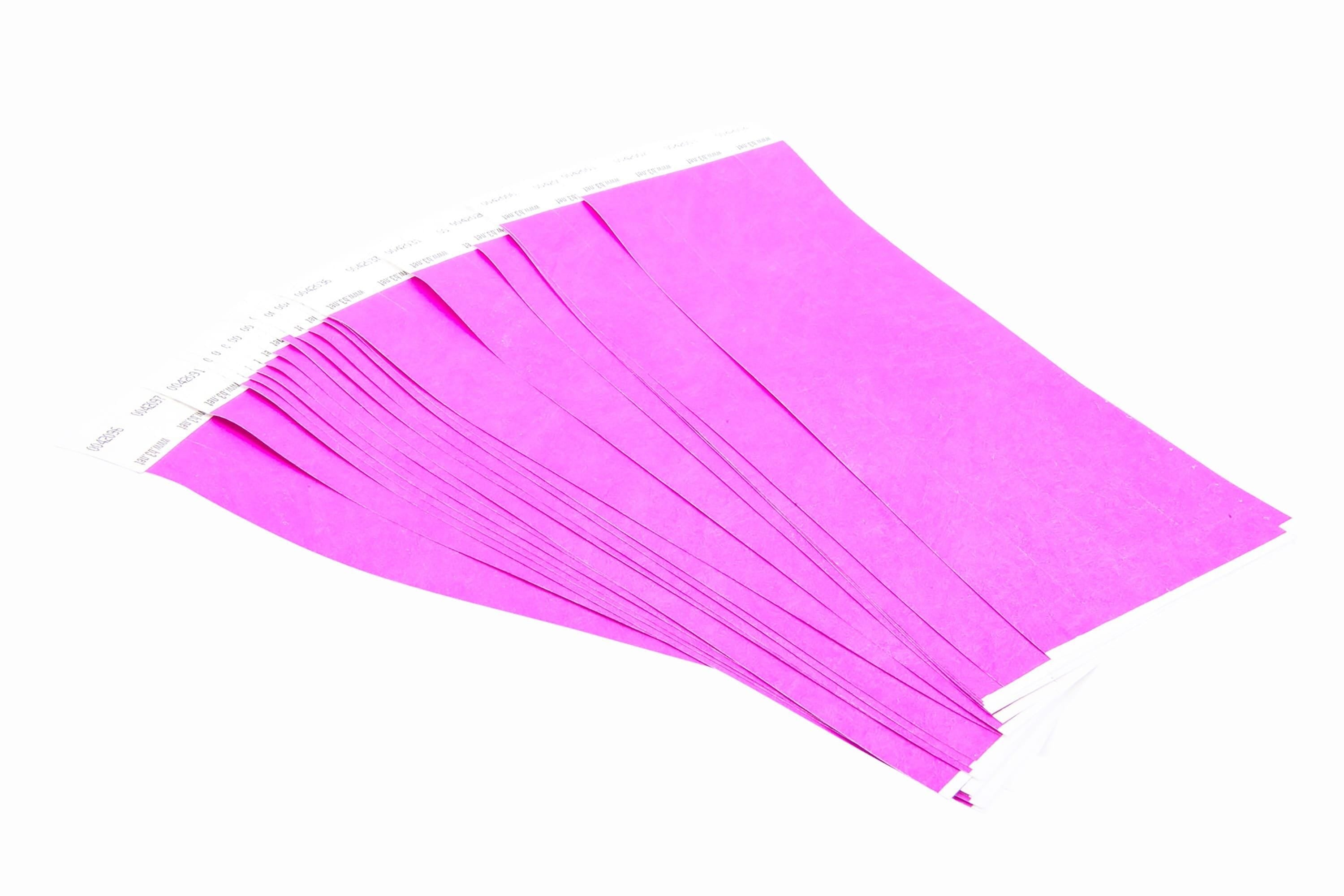 WRIST BAND TEAR RESISTANT 10X.75 PURPLE BAU85014 PACK OF 100