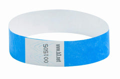WRIST BAND TEAR RESISTANT 10X.75 BLUE BAU85030 PACK OF 100