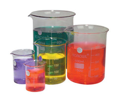 GLASS BEAKER SET OF 5