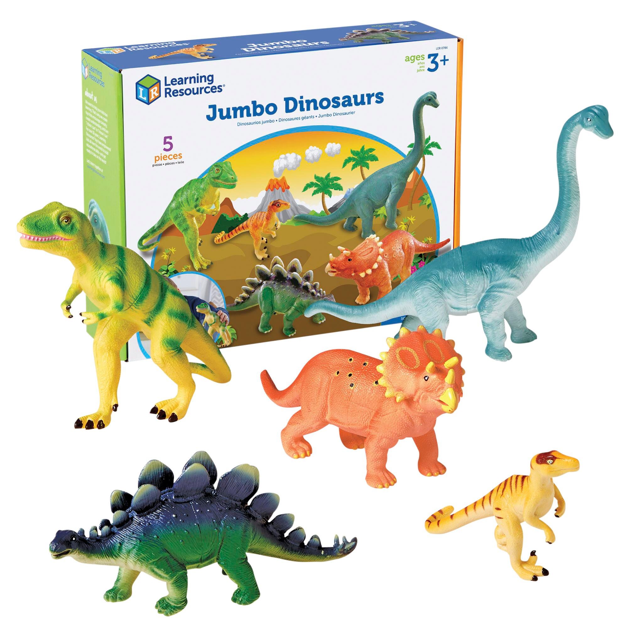 JUMBO DINOSAURS SET OF 5