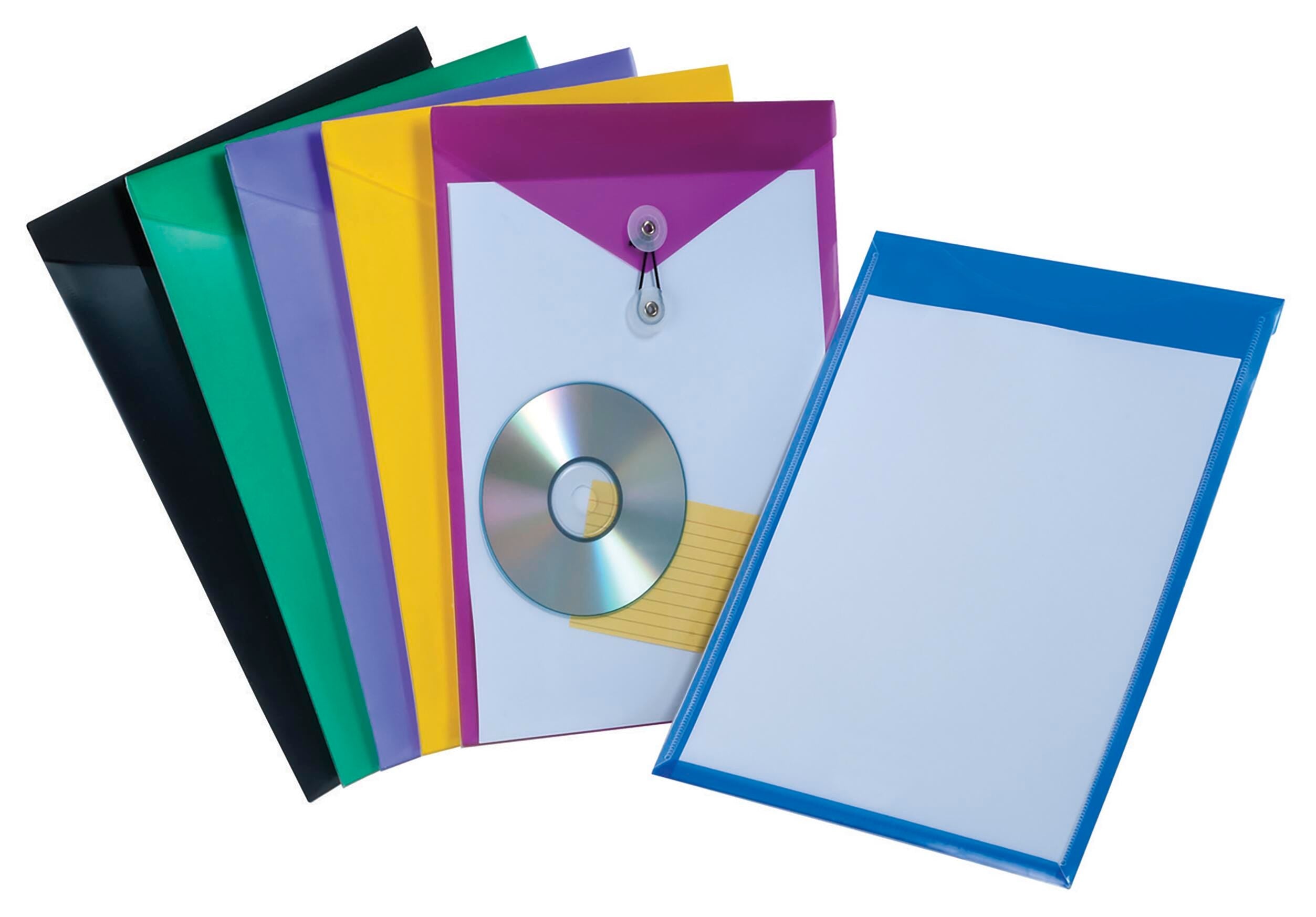 ENVELOPE POLY LETTER TOP LOAD ASST COLOR PK OF 24