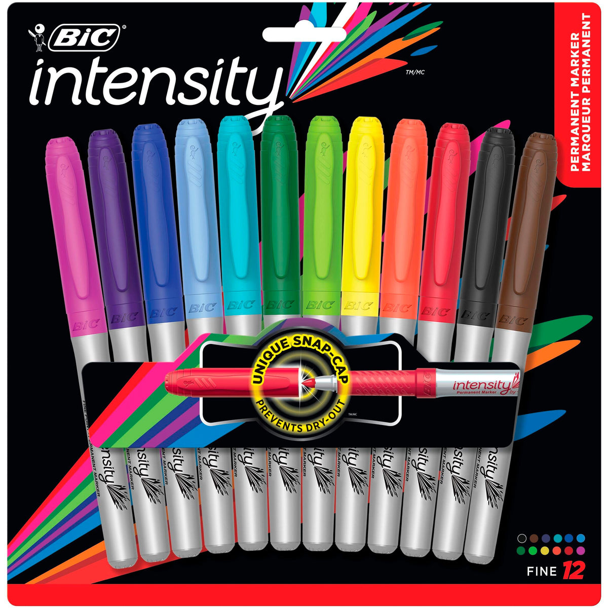 MARKER PERMANENT INTENSITY FINE ASST SET OF 12