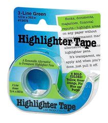 HIGHLIGHTER WIDE NOTE TAPE 1/2 X 393 IN GREEN