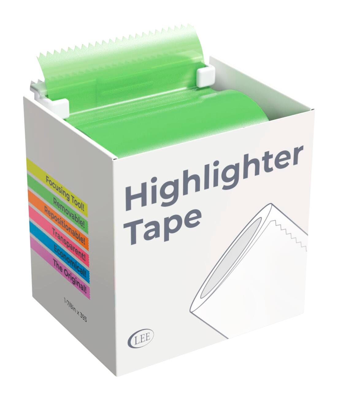 HIGHLIGHTER WIDE NOTE TAPE GN 1-7/8 IN REFILL PACK OF 2