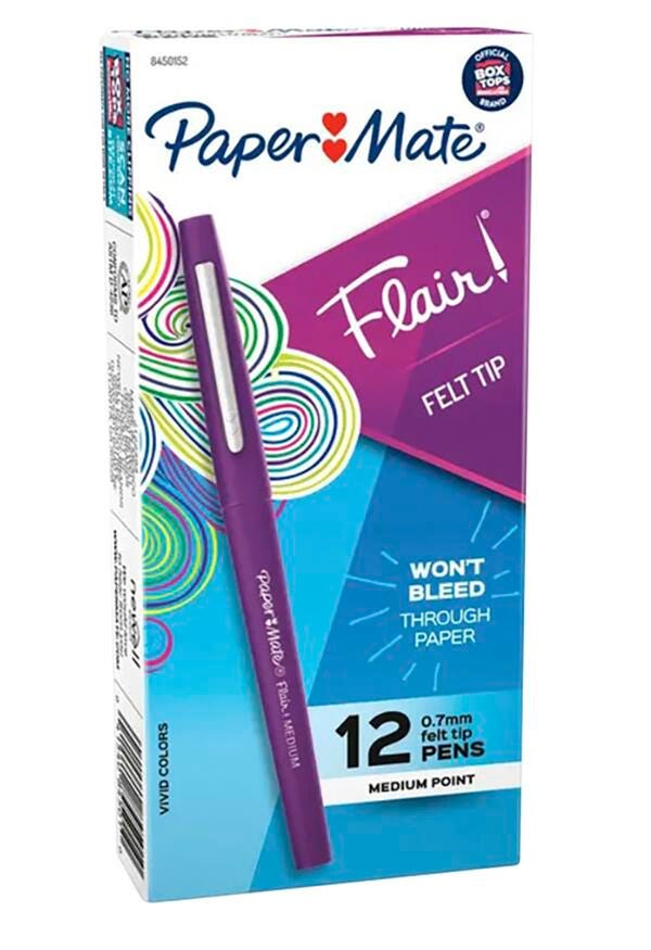 MARKER FLAIR POINT GUARD PURPLE PACK OF 12
