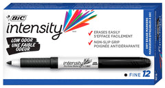 MARKERS DRY ERASE LOW ODOR FINE BLACK PACK OF 12