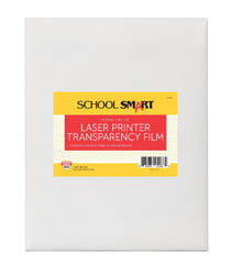 TRANSPARENCY FILM LASER W/O STRIP PACK OF 50 - SCHOOL SMART