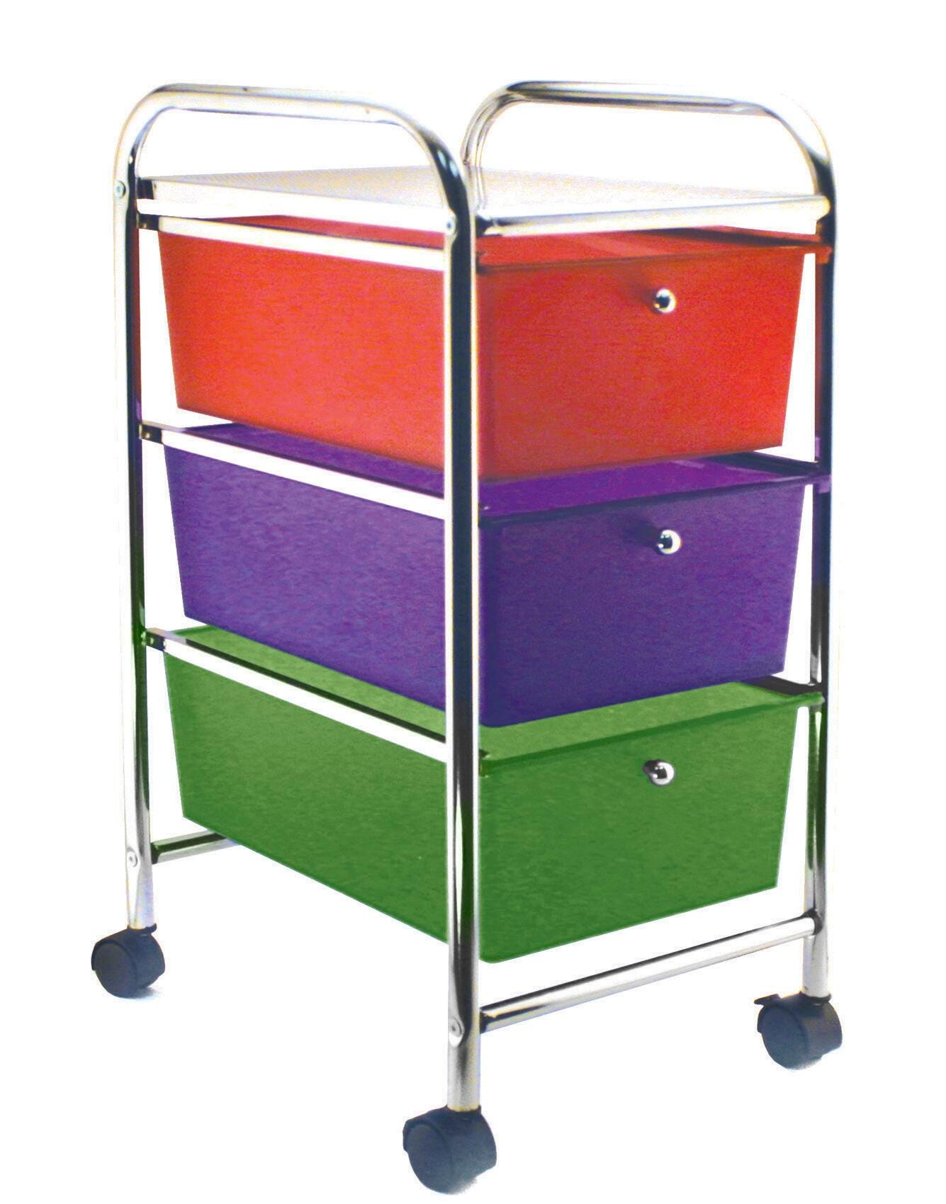 ORGANIZER MOBILE 3 DRAWER 13X15.25X26IN MULTI AVT34081