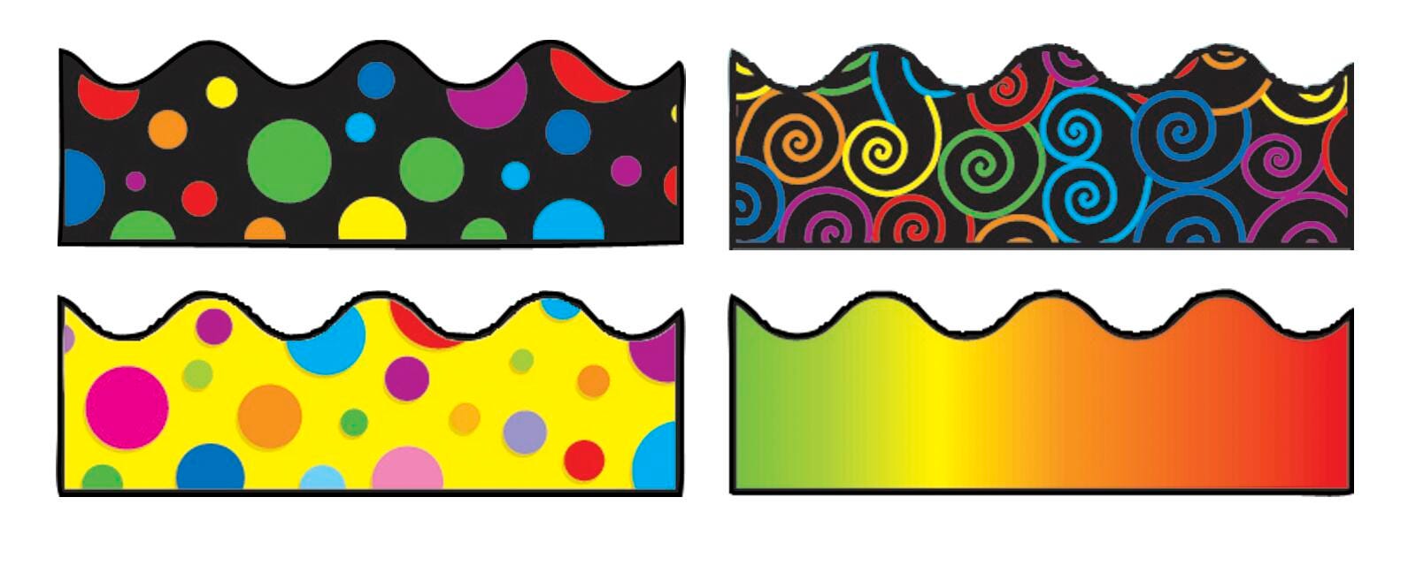 BORDER SCALLOPED 2.25X3FT VARIETY IV SET OF 13